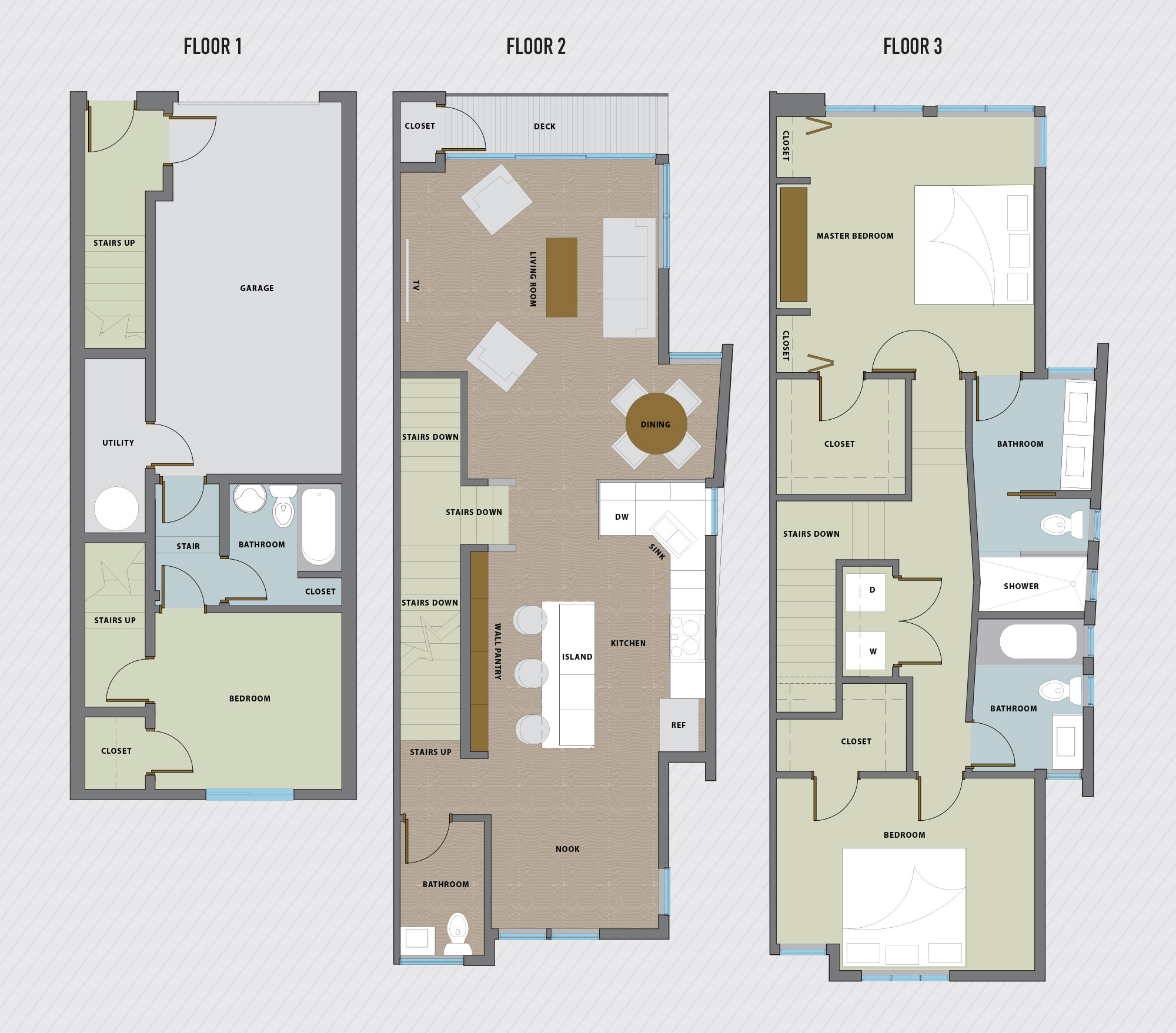 Exterior Unit Floor Plan